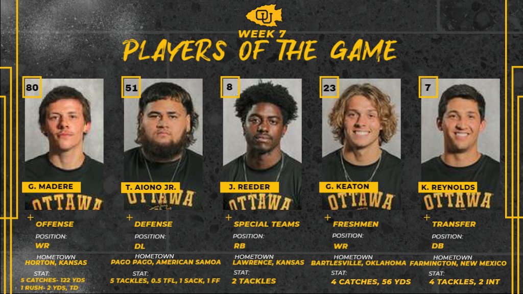 Week 7 Players of the Game ‼️ Shoutout these guys for their outstanding performances in our victory against Friends.