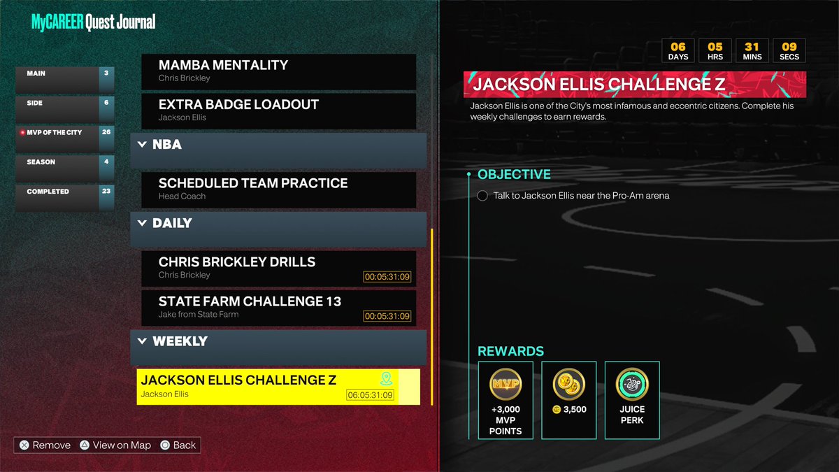 ShakeDown2012's tweet photo. You got 6 days to score 400 points in any affiliation for the Juice perk. Still my favorite Takeover perk #NBA2K23 https://t.co/h9yT4GrXr8
