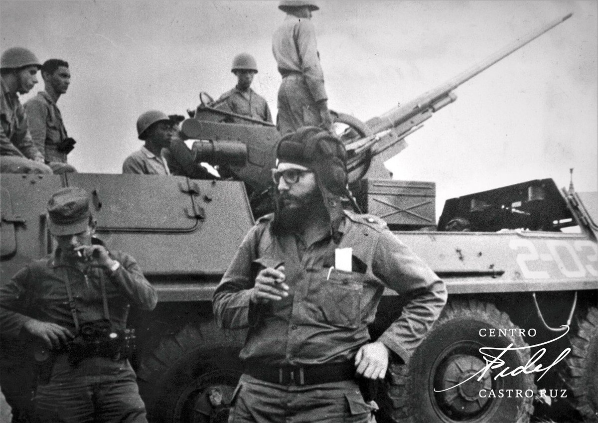 centrofidel's tweet photo. #Fidel:"El gobierno de Estados Unidos, sin embargo, negando sus planes agresivos de invadir a nuestro país, trataba de hacer recaer sobre #Cuba y la URSS la responsabilidad de la tensión creada. Hoy todo el mundo conoce quiénes eran los verdaderos culpables". #FidelVive https://t.co/jubvYlY3HD