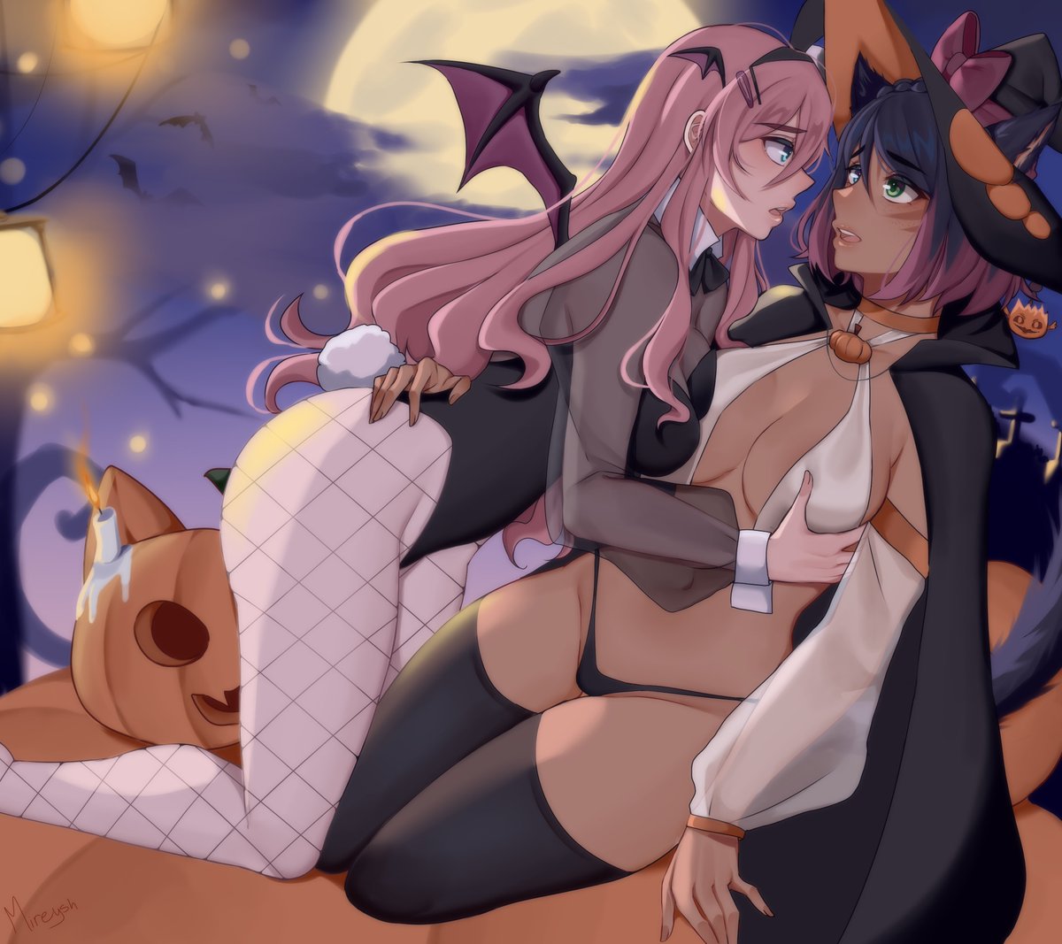 Mireyssh's tweet photo. Halloween Commission @Tess_LeCl
versão alternativa nos comentários https://t.co/C8qxcaHRtW