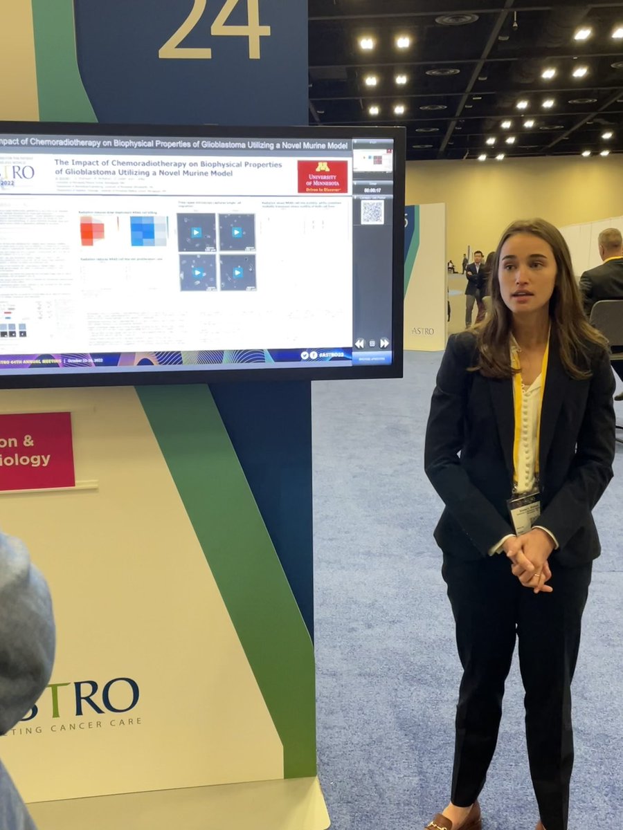 cwilkeMDPhD's tweet photo. Some great rad bio and CNS work being presented by @LindseySloan19 @LGreenlund and soon to be Dr. Braman #ASTRO22 @umnradonc @UMNCancer https://t.co/kLogZHfrCp