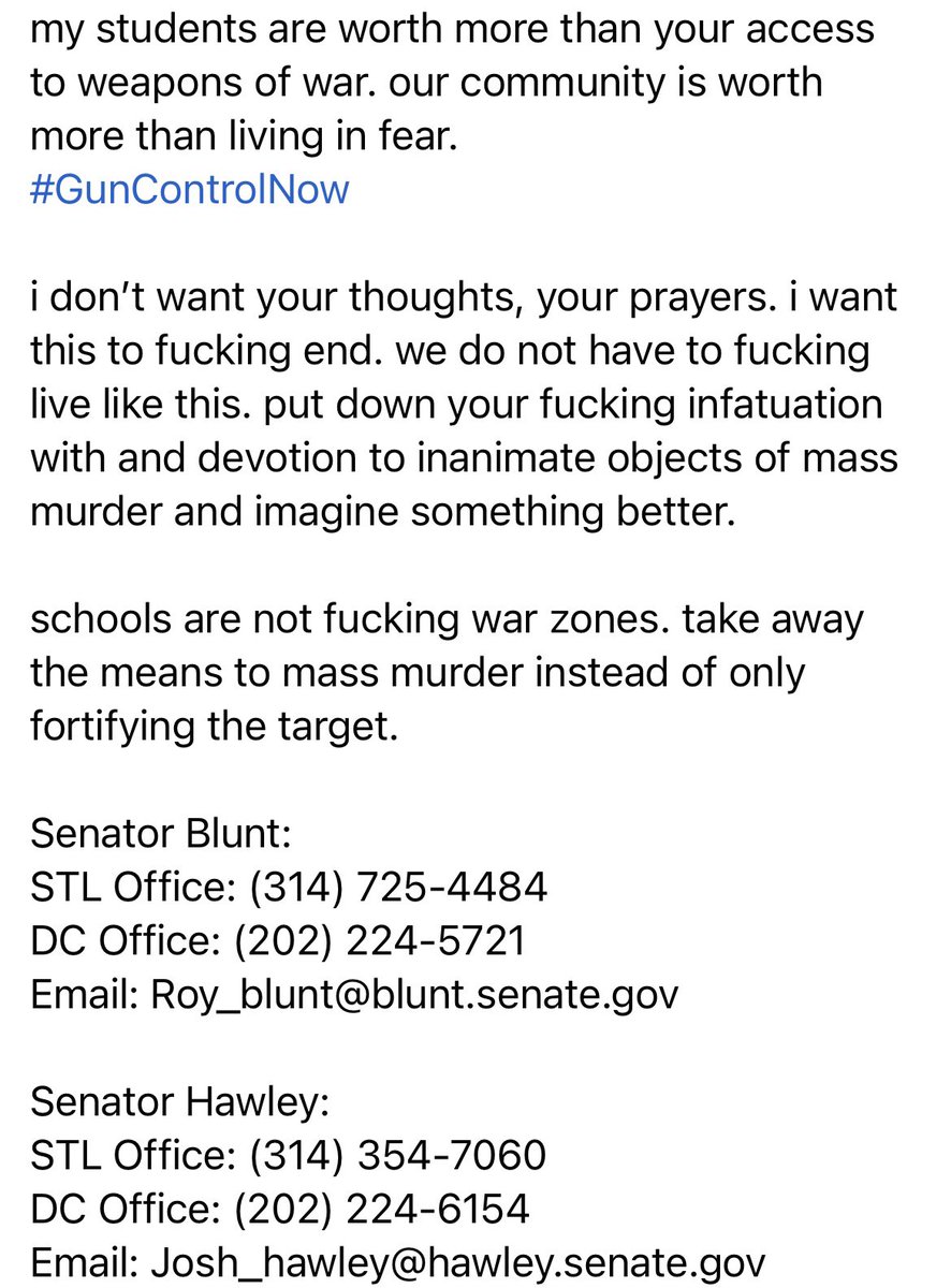 sararoseOTRL's tweet photo. @RoyBlunt @HawleyMO their blood is on your hands. fucking cowards. https://t.co/7qNhsZXVI5