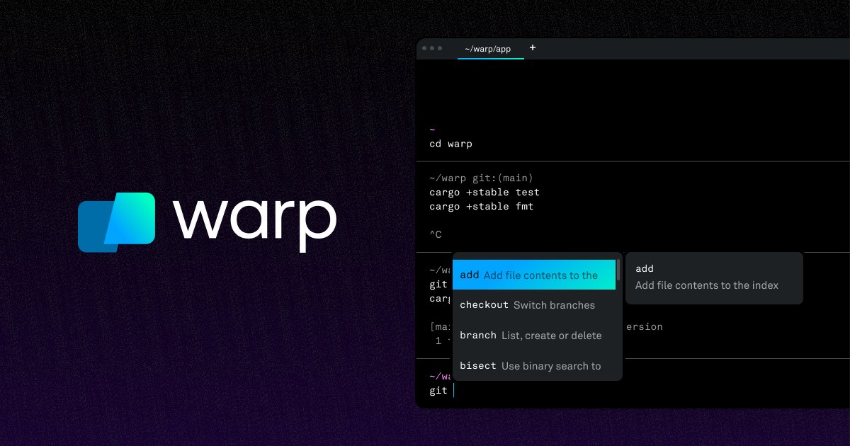 This week, we featured <a href="/warpdotdev/">Warp</a>, a command line interface with additional features. Some highlights 👇
