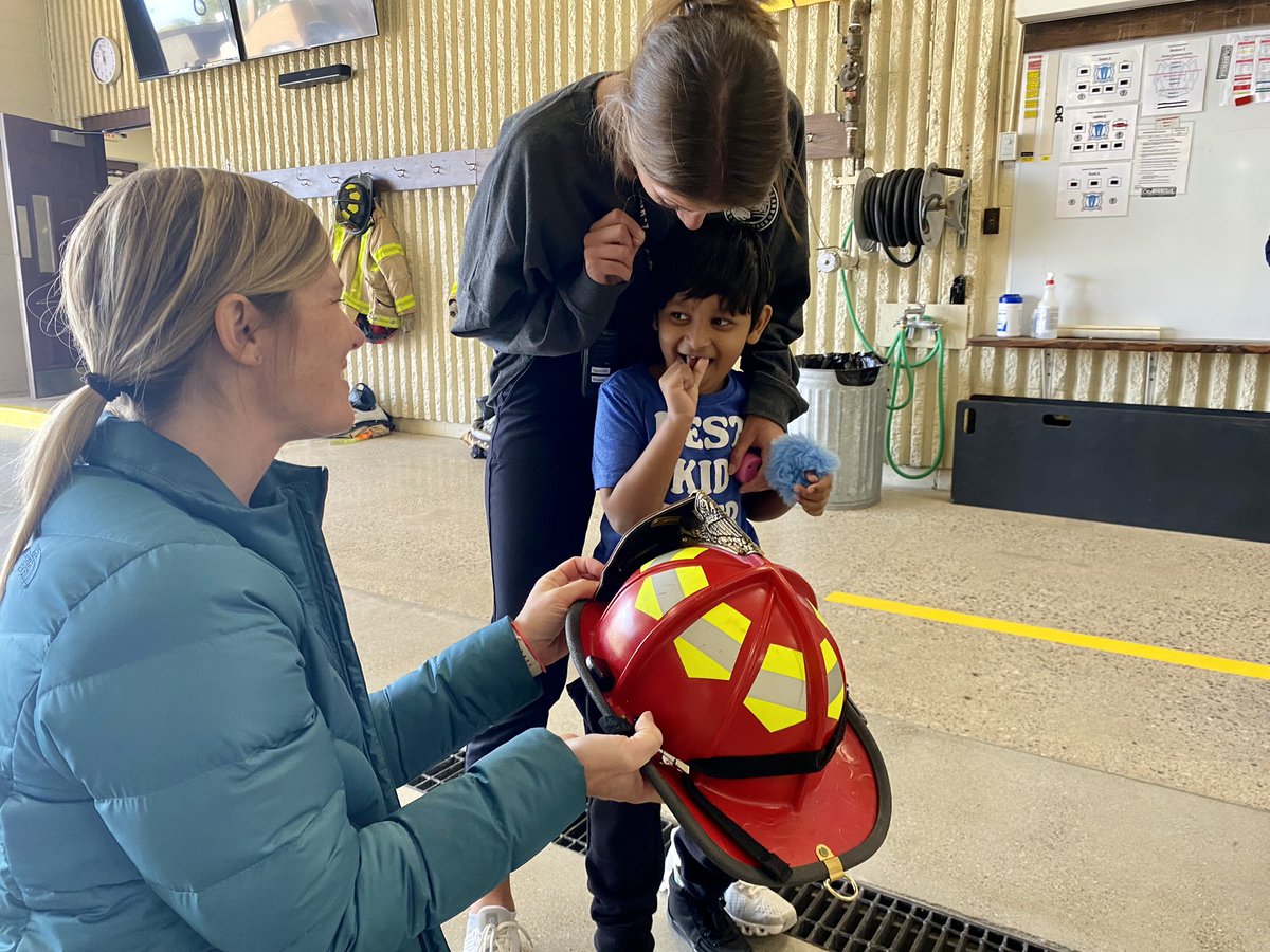 Huge thanks to Firefighter Brandon and Firefighter Matt at Troy Station 2. Our kindergarteners had a great visit and learned so much! #martellkinders #onetroy #firesafety
