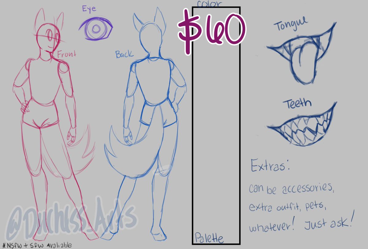 PastelHoneyBun's tweet image. I&apos;m offering simple Ref Sheets!

Layout and pose like this! Available for any type of OC/Persona/Fursona/Impsona!

$60! Unlimited Slots! All Genders!

NSFW and SFW Available!

DM or Comment if interested!

Everything customized to fit your Character!

#commissionsopen #Refsheets