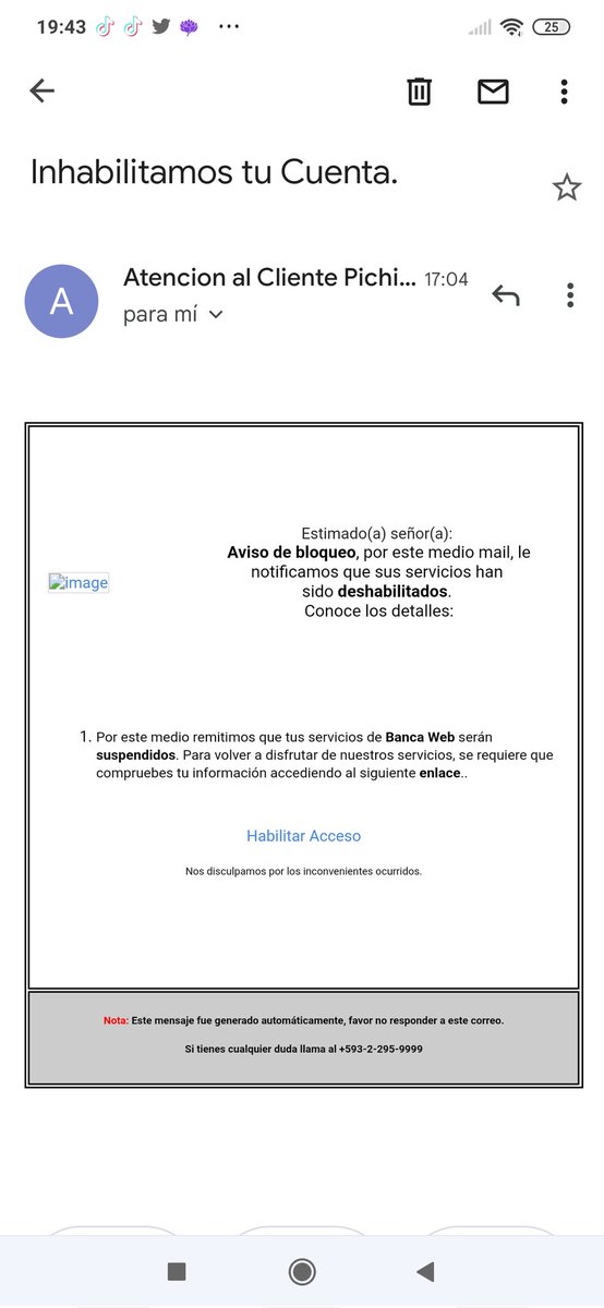Lorechiky's tweet photo. Cuidado con estos estafadores... Burlan las seguridades del BP, no den click a ningún enlace!! https://t.co/XN1bLmcKwi
