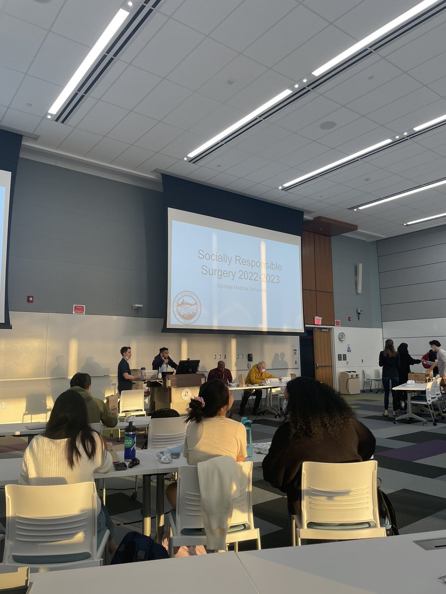 Huge thank you to Dr. Lehmann, Dr. Stanley and Dr. Bratslavsky for inspiring medical students last week. Impactful to learn about how to advocate for our local community through access to healthcare for our homeless population and also how to help abroad in Ukraine. #SRS