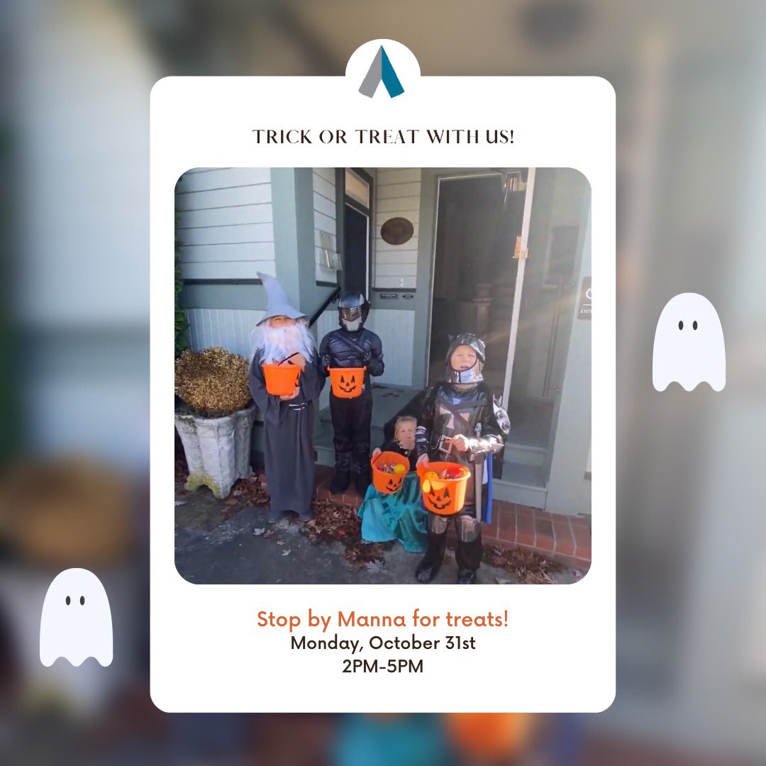 Monday, October 31st! 👻🕸

We will be ready with lots of sweet treats, so come trick or treat with us from 2-5pm! 🍭