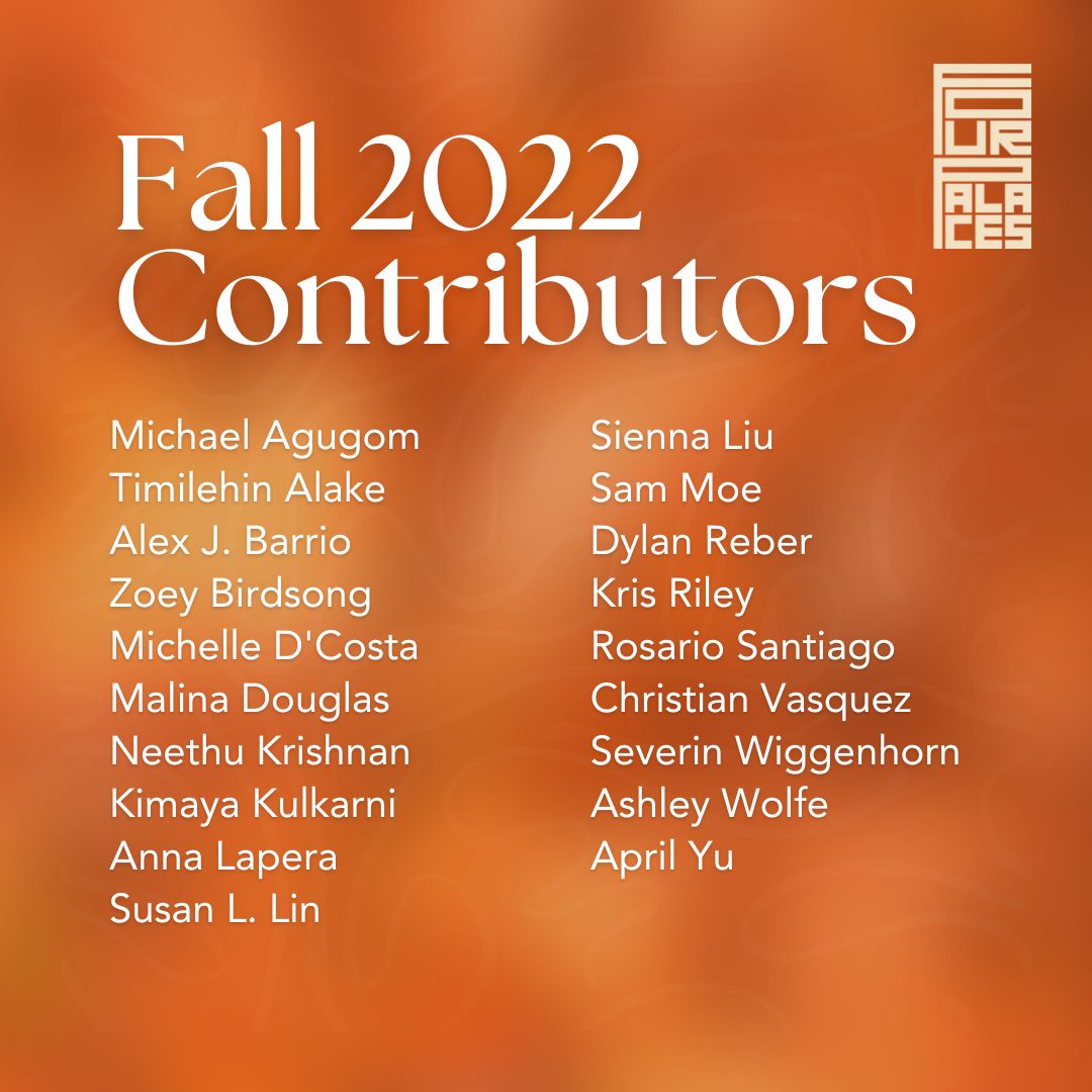 🎊 We are so very excited to introduce our inaugural fiction anthology contributors!! 🎉
Congratulations to everyone who was accepted and thank you to everyone who submitted to our call! We are so grateful and humbled to have so many wonderful stories to choose from💜