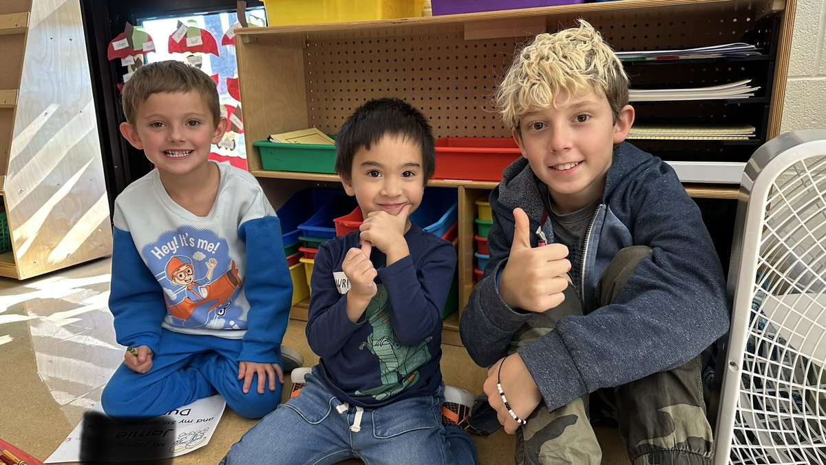 danielle_kins's tweet photo. It is always a special moment when the 5th graders meet their kindergarten buddies for the first time 💚 #WeLoveMTE #BSCSD @MiltonTerrace https://t.co/59fWPI416L