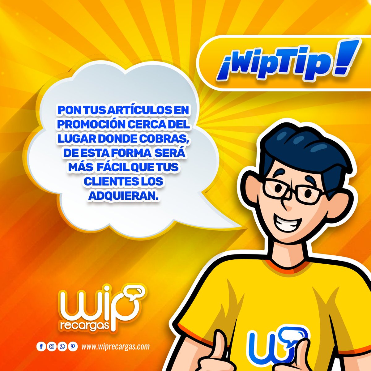 WipRecargas's tweet photo. 🔵 #WipTip | Para tus clientes el ver un producto más barato de lo normal a la hora de pagar, se les hará más sencillo poder comprarlo.🤑☺️
#VentaDeRecargas #abarrotes #tiendadelaesquina https://t.co/818EbtCIIE