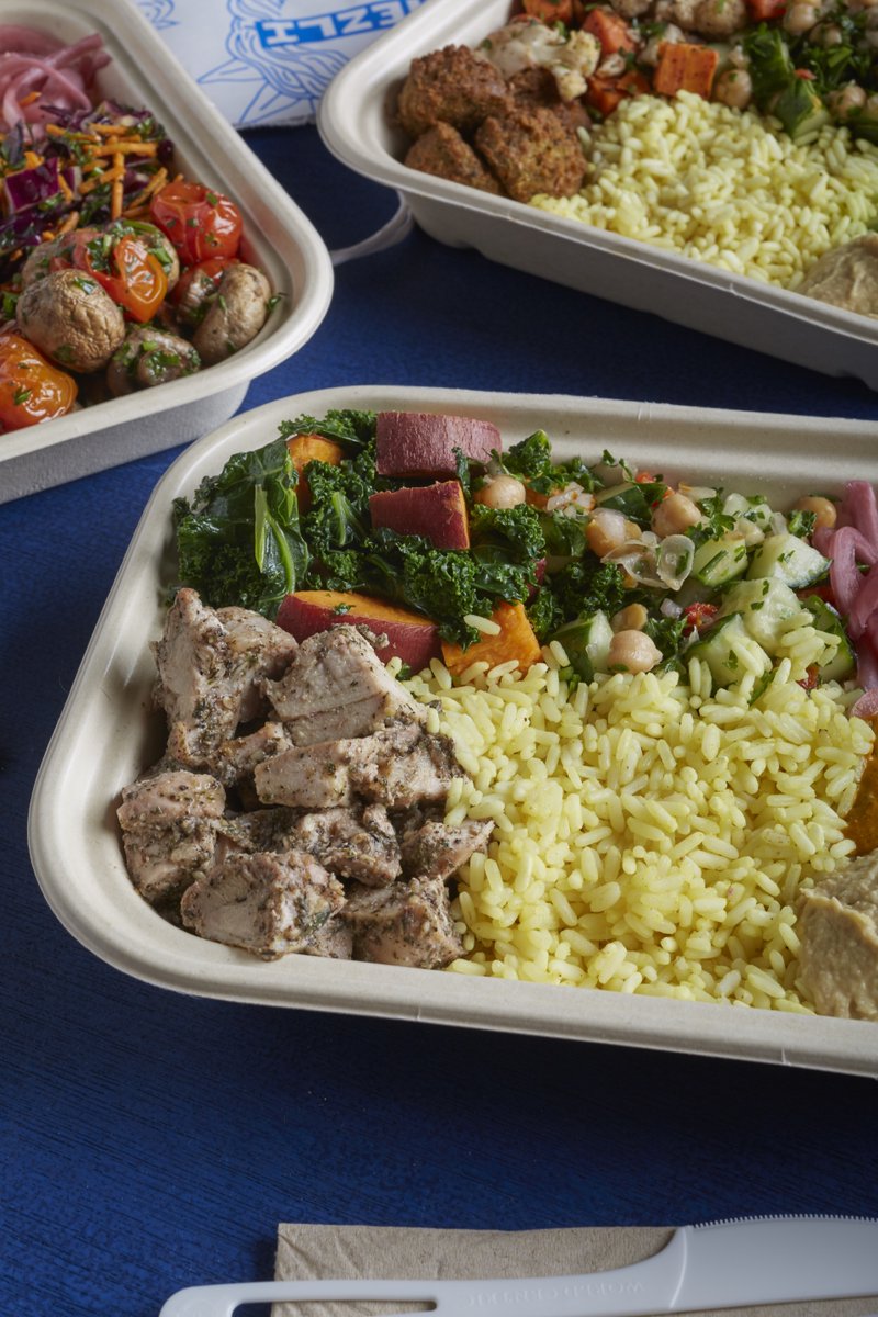 Happy Monday! If you've got a hankering for Mezli, we've got good news for you: starting tomorrow, we're open Tuesday-Saturday every week, 11 am-9 pm(just like a real restaurant!!)! Thanks for your patience with us as we've been scaling up! Hope to catch you for lunch tomorrow 🥰