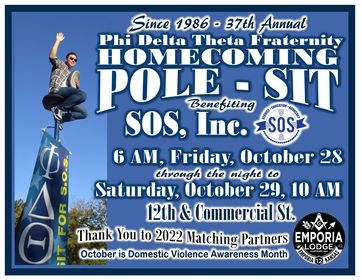SOSKansas's tweet photo. Pole sit is coming up! Save the date! https://t.co/q4i2UF1gXN