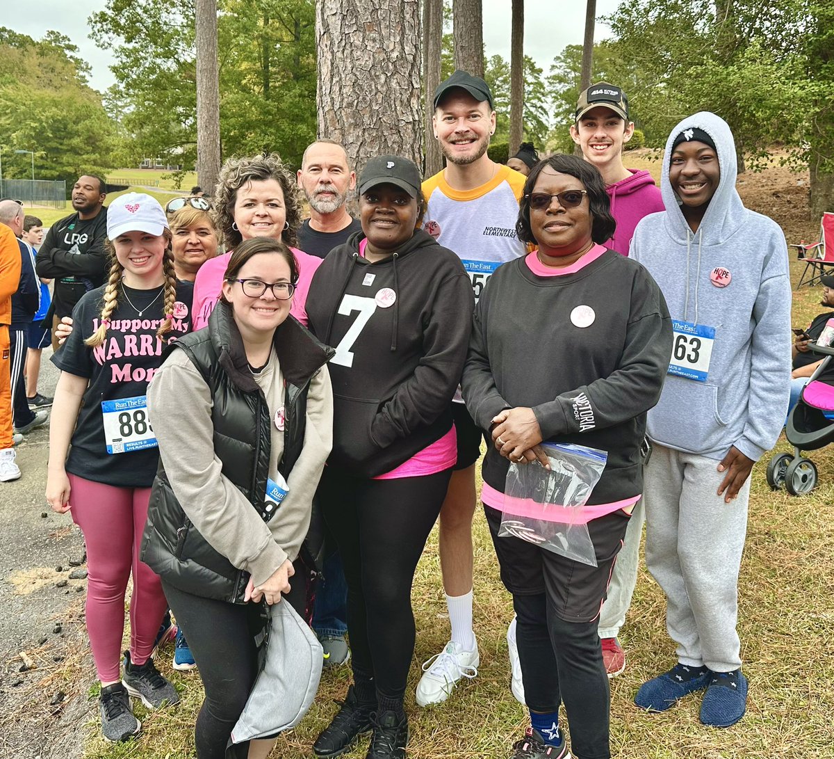 NWETigers's tweet photo. Yesterday NWE Tigers showed up for the #PinkRibbon Run! We appreciated supporting this important cause, remembering our loved ones, and celebrating our warriors! 💕 https://t.co/lBw53lQnUq