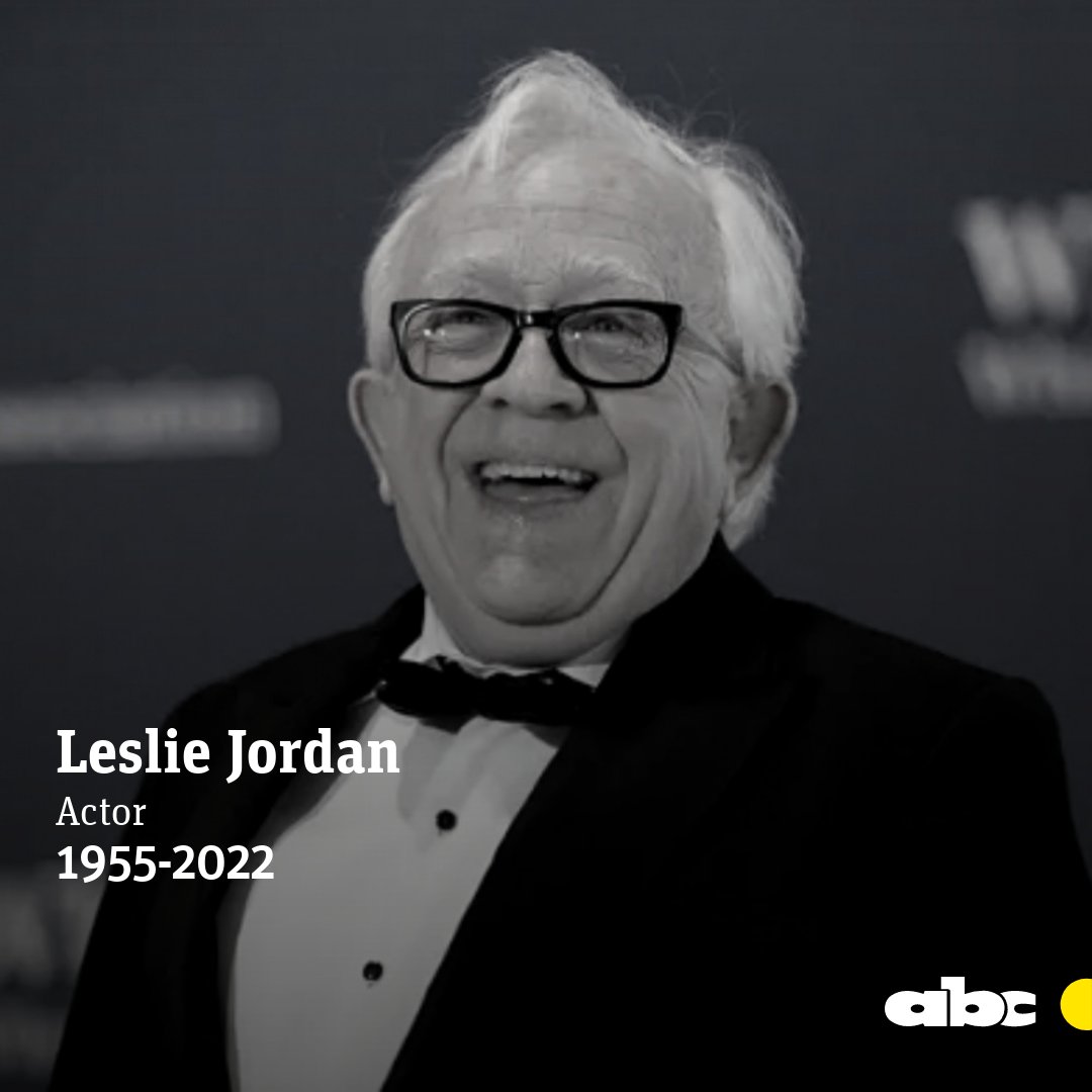 #ABCInmemoriam El actor y cómico estadounidense Leslie Jordan, conocido por sus papeles en “Will and Grace” y “American Horror Story”, murió a los 67 años tras un accidente de tránsito en Los Ángeles (EE.UU.).

Nota: abc.com.py/espectaculos/c…