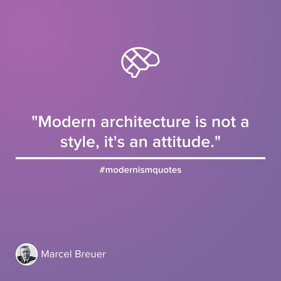 ThinkParametric's tweet photo. "Modern architecture is not a style, it's an attitude." ~ Marcel Breuer #marcelbreuer #architectquotes #architecture https://t.co/l9LQOByBJn