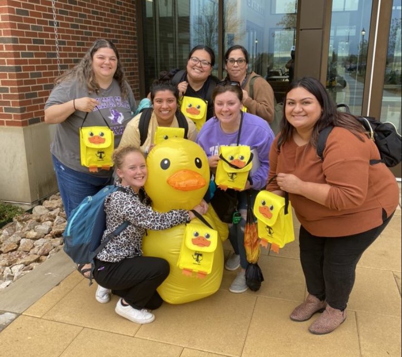 Miss_Sanchez22's tweet photo. @TarletonFW Duck Launching 💜💛 #tarletonfwhomecoming #tarletonhomecoming https://t.co/paJgpIw2Fz