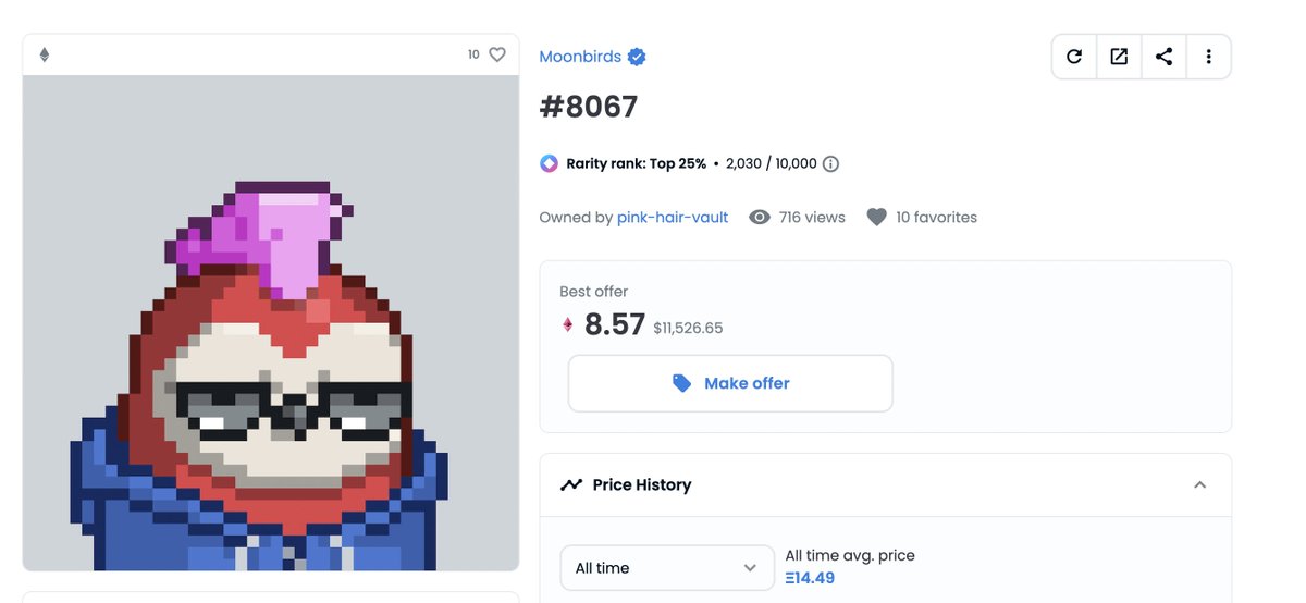 punk9059's tweet photo. My Moonbird is unfrozen 🎉 I will now go back to not selling it 😁 

Many thanks to @abluegoose who went out of his way to help unfreeze it. He dealt with a lot &amp; didn't need to help but did so anyway

The hackers unfortunately win &amp; I wish we could get the ETH back

1/2 https://t.co/nDvC36NcMQ