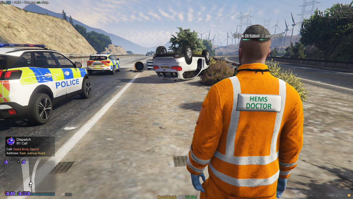 HPRPC_CID's tweet photo. Great team effort! Today CID we’re called to a POLAC that an officer was involved in, after SCAS, HEMS and HFB dealt with the vehicle and extracted the officer out of the car, the officer was transferred to hospital where he was found to have minor injuries! 
#HPRPC #roleplay https://t.co/M9E9SwvTdP