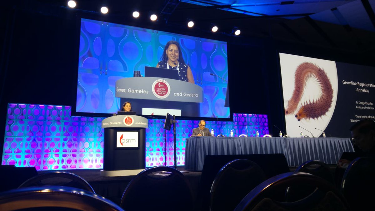 What a sweet treat, my mom got to see me give a talk for the first time and took this picture. #ASRM2022 Many thanks to everyone who asked amazing questions, and Ali Ahmady of @WUSTLmed for the invitation.