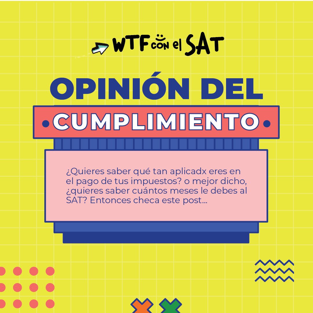 wtfcon_'s tweet photo. ¿Quieres saber si estás al corriente con el cumplimiento de tus obligaciones fiscales? Entonces consulta la Opinión del Cumplimiento. ¡Aquí te explicamos qué es! 👇🏻 https://t.co/7juwPQxOgp