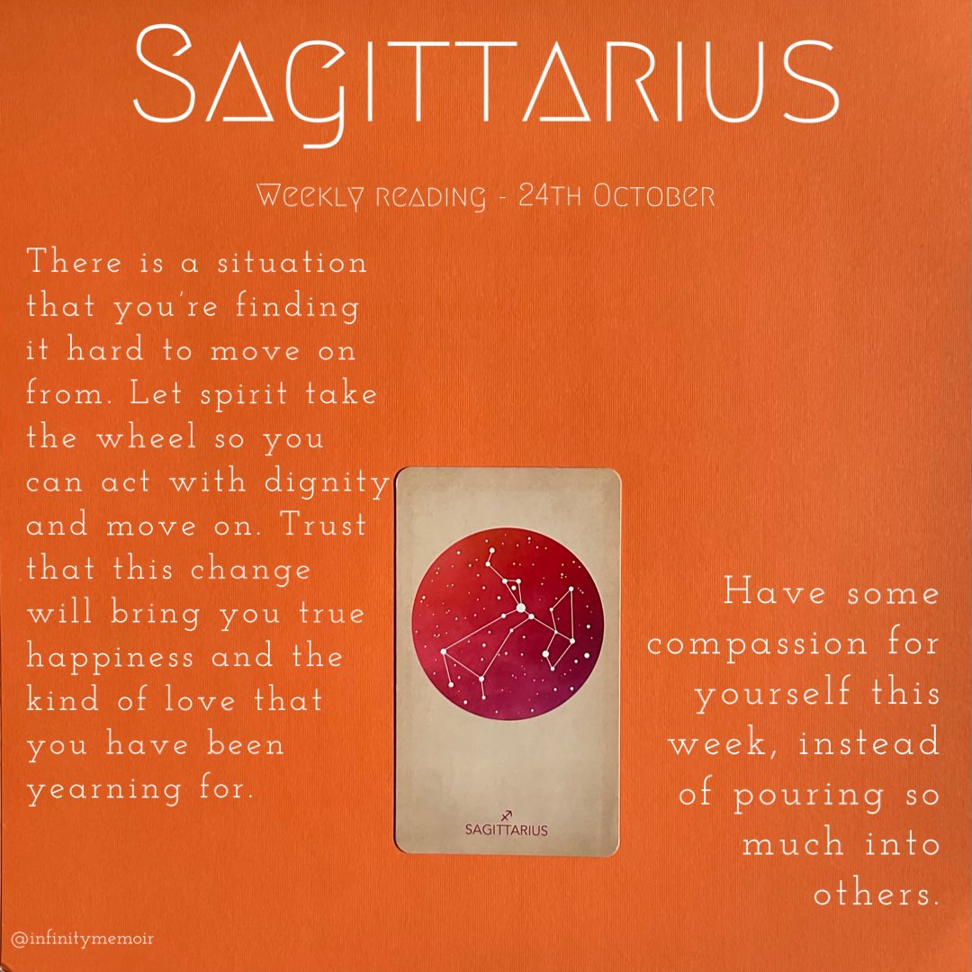 infinitymemoir's tweet photo. Sagittarius this is your weekly reading ✨
#sagittarius #sagittariusreading #ScorpioSeason #zodiac #cardoftheday https://t.co/dZrn6MGoon