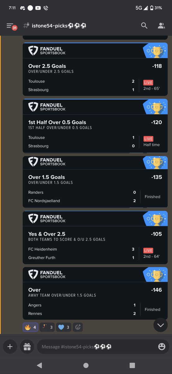 MeatSweats_VIP's tweet image. Our soccer cappers crushed yesterday with the live plays! discord.gg/7qJsMkyFjG #sportsbettingpicks #sportsbettingtwitter #GamblingTwitter #sportsbook