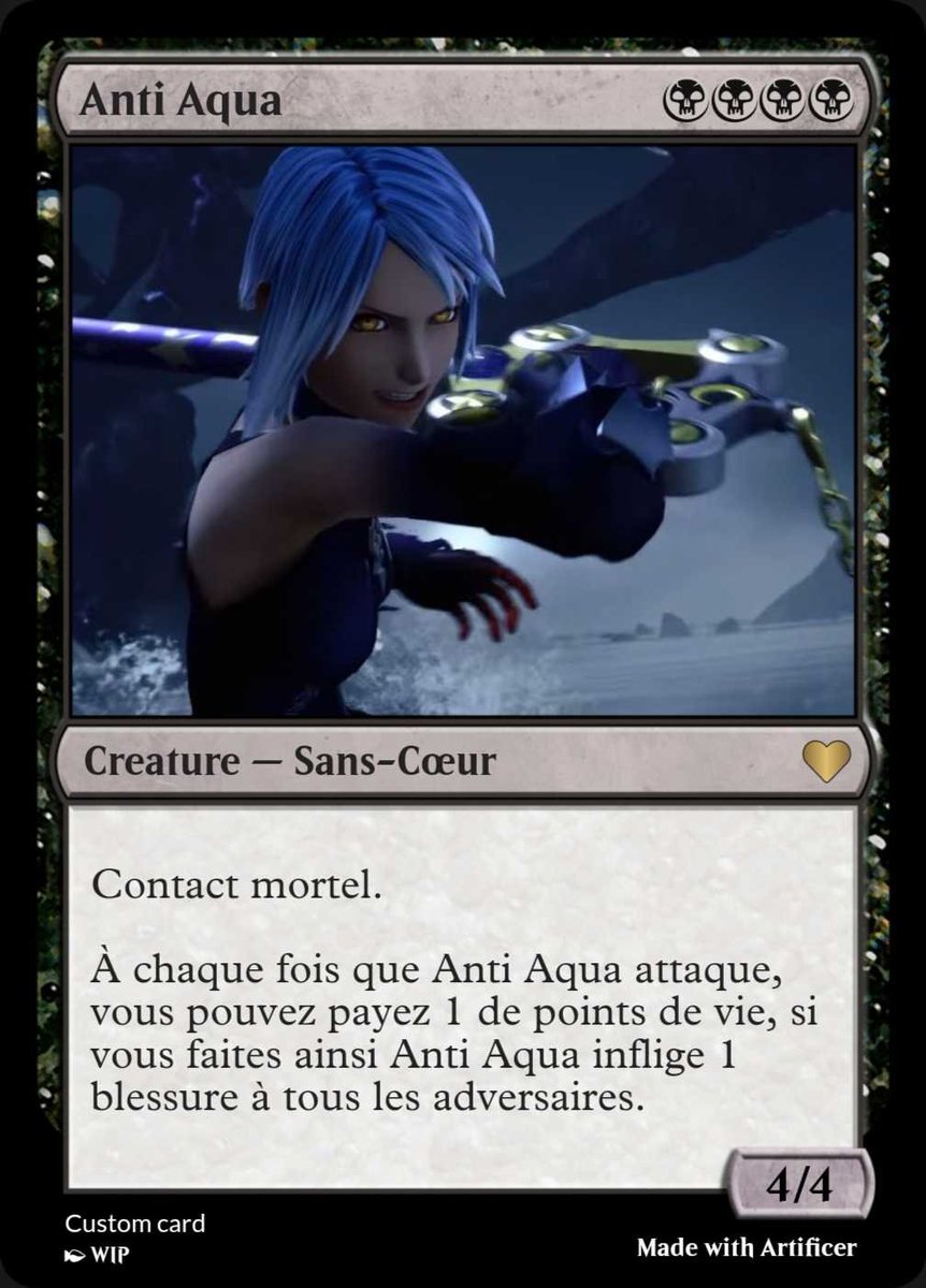 Azeroto_'s tweet image. #MagicTheGathering                #proxymagic 
#kingdomhearts
La carte du jour est : Anti Aqua