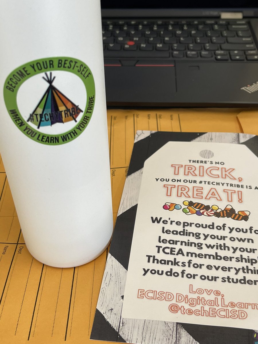 perezmathclass's tweet photo. Thanks @TechECISD !! So happy to be art of the #TechyTRIBE https://t.co/GgrjP3jey7