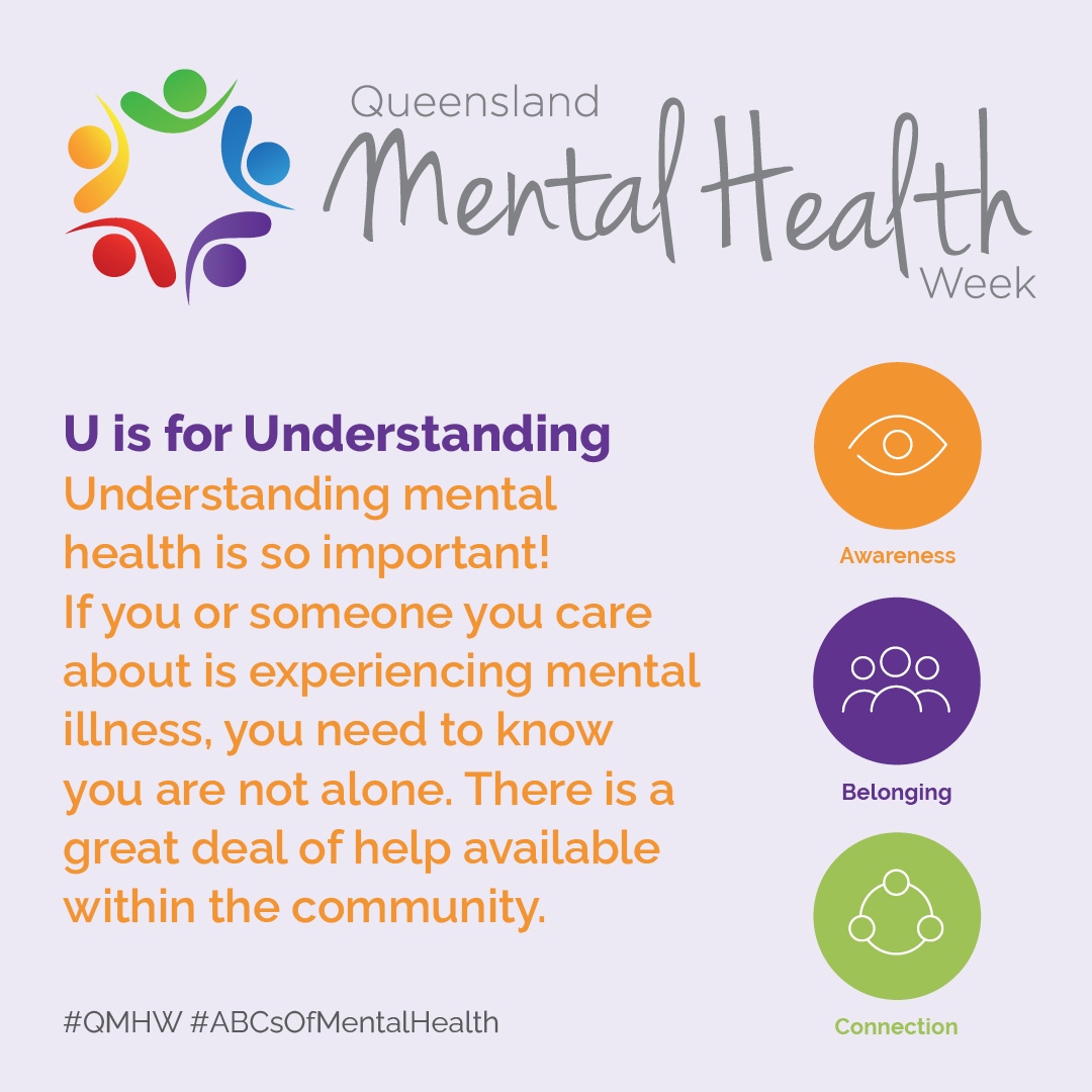 Understanding the things we need to maintain and boost our mental wellbeing 🧠 and knowing when we need to reach out for help and where to get it. 

#ABCsofMentalHealth #mentalhealth #mentalhealthawareness #QMHW