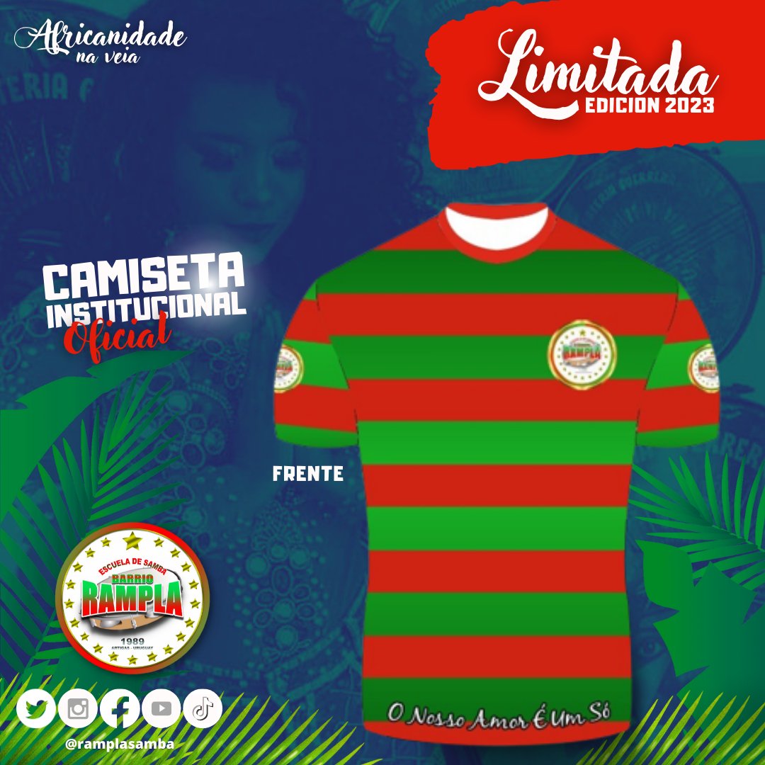 RamplaEsc's tweet photo. Hola #carnaval2023 😍  

Edición limitada 
��� CAMISETA INSTITUCIONAL Oficial 🌟 

✅ $500 ✅

Comunicate con Florencia y Noelia 
📲 092 348 553
📲 099 772 412 

Depósito en CA del @brou_oficial de la Escuela y reservas la tuya 💚❤ https://t.co/AZDZUfYuNq