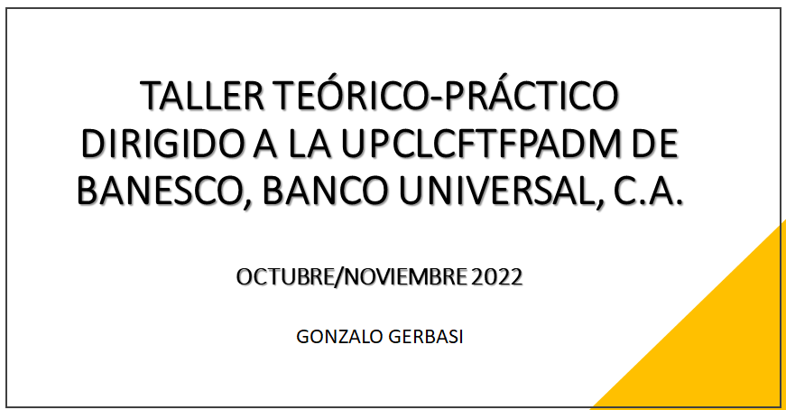gerbasigonzalo's tweet photo. Mañana 25 de Octubre se dará inicio a esta actividad en materia de Prevención y Control de Legitimación de Capitales, Financiamiento al Terrorismo y Financiamiento a la Proliferación de Armas de Destrucción Masiva, con una duración de 50 horas académicas. https://t.co/yrSbqNXEjb