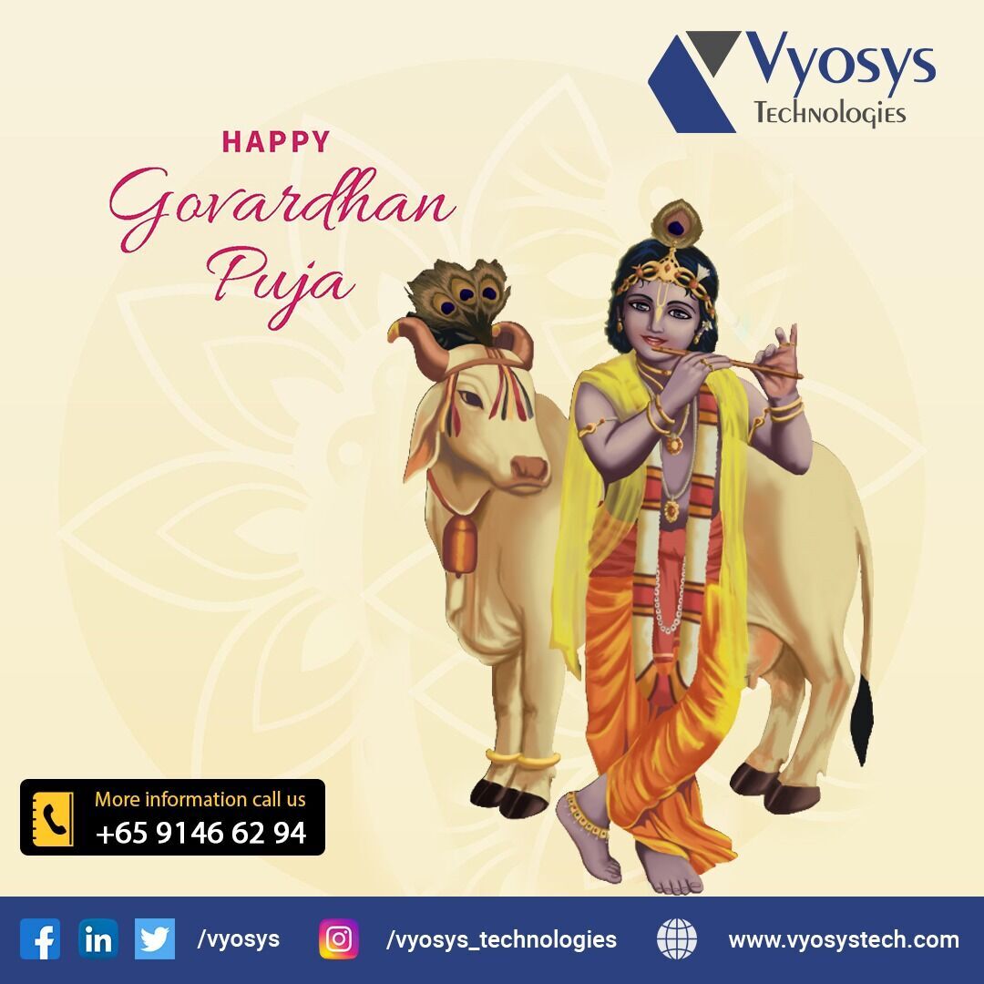 vyosys's tweet image. Diwali has filled this day with light. #GovardhanPuja is about to start. May you be blessed all year through. That is my genuine, wish from the heart.