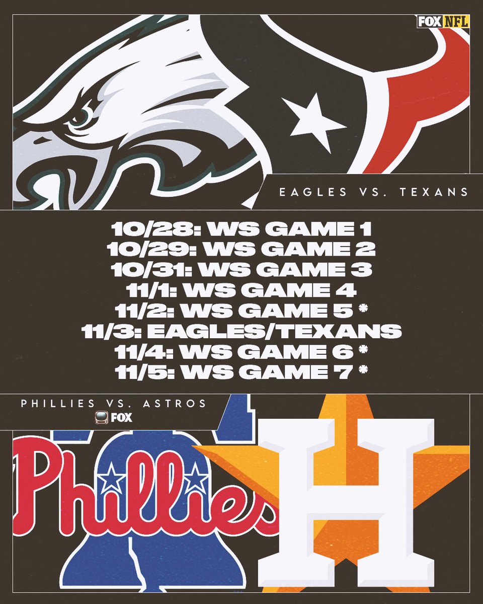 Starting this Friday... 

It's Philly vs. Houston 👀🤯