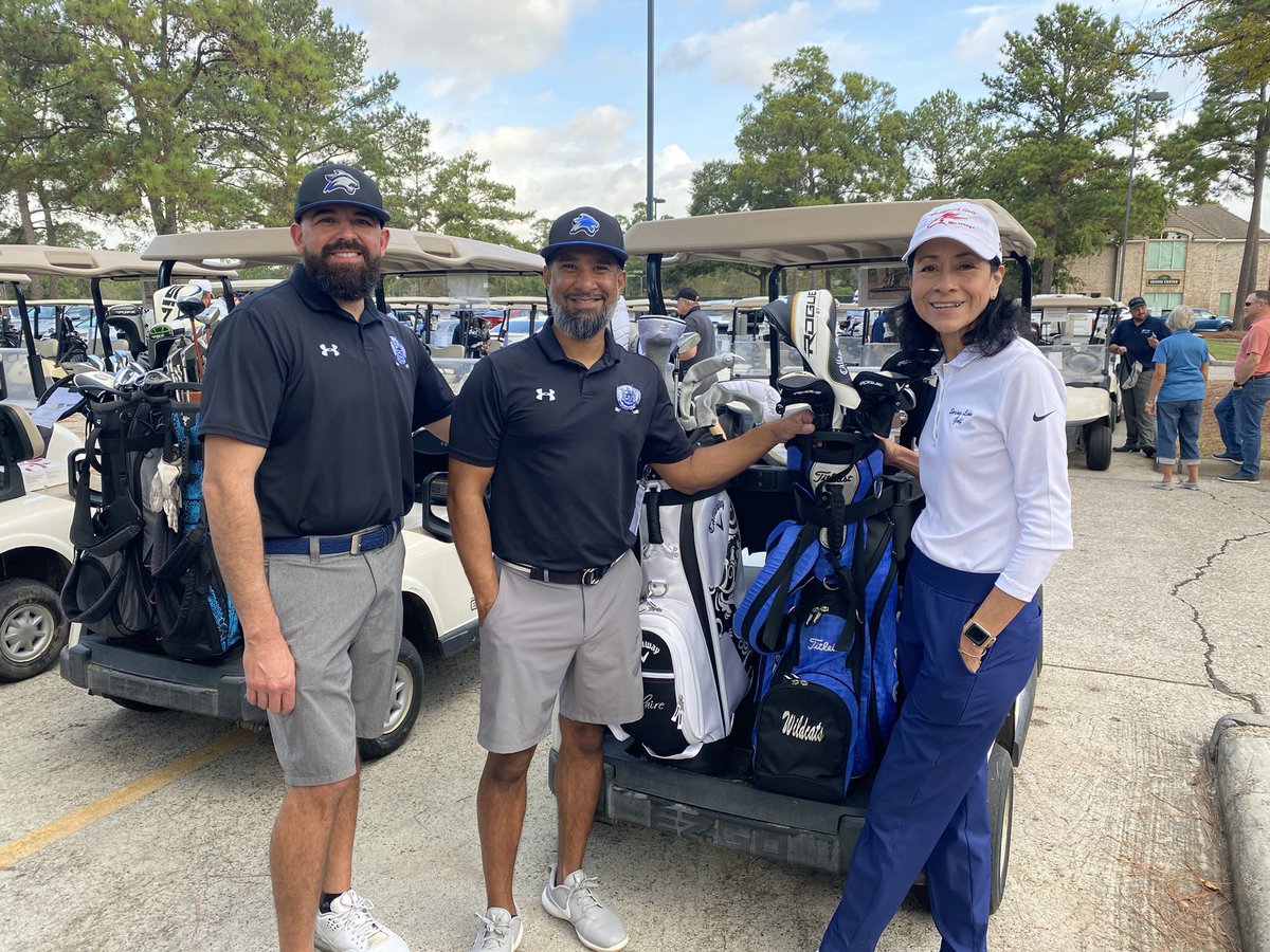 DekaneyG's tweet photo. SISD Golf Tourney - fantastic event! We cheered on @Shuester we partnered w/@BTG4youth and of course, we golfed! Can’t beat a day like this when you enjoy what you do! #weplaygolf @Dekaneywildcat @SpringLeadAcad @SpringISD @ajacinto3 @SpringISD_CTE https://t.co/eLGXuYTgw8