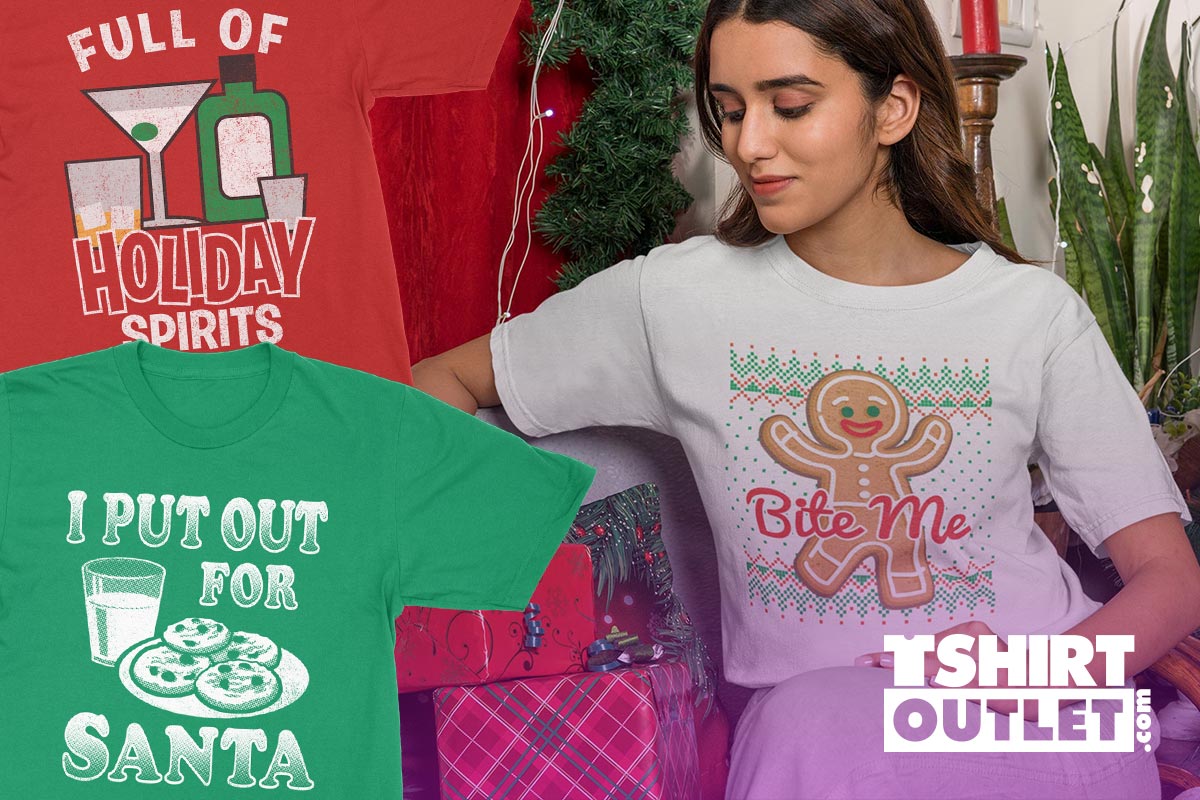 tshirtoutlet's tweet photo. Christmas is only 2 months away! Get into the holiday spirit(s) with a funny tee from T-Shirt Outlet! https://t.co/RmbOjDyJMg
#tshirt #tshirts #holidayparty #holidaygifts #holidayshirt #tshirtoutlet #christmastshirts https://t.co/Sd71m1TjrY