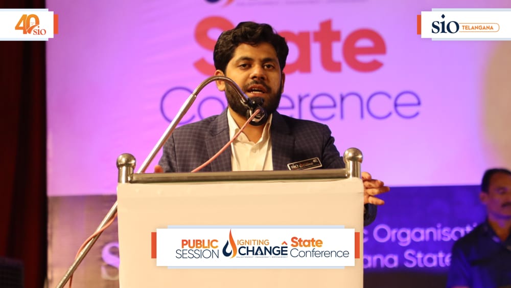 SIOTelangana's tweet photo. "IGNITING CHANGE" two-days state conference concluded with a session theme "Capacity building & way forward", @talhaFaiyaz, @asadowaisi, Mr Hamid Mohammad Khan (President JIH TS) & others addressed to the audience.
#40YearsofSIO #SIOTelangana #StateConference #ignitingchange https://t.co/goNQCoQZfq