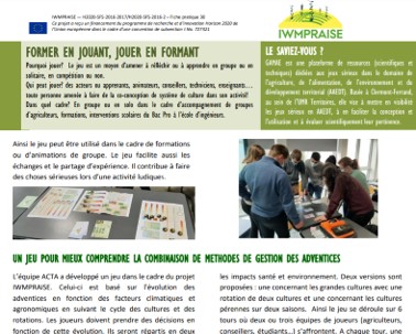 IWMPRAISE_Fr's tweet photo. @IWMPRAISE La fiche « Former en jouant, jouer en formant » https://t.co/CXzVmzFcqD présente les jeux développés dans le cadre du projet et vous donne quelques ressources sur le jeu dans le cadre d’activités de formation ou d’animation https://t.co/GTMUAeINqW