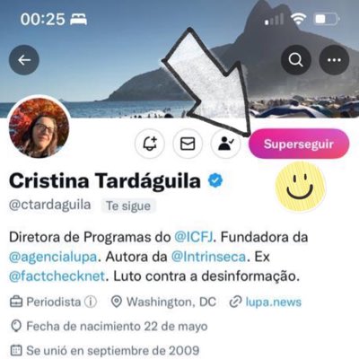 ctardaguila's tweet photo. #NovaFotoDePerfil com convite para você vir participar do debate mais intenso do @TwitterBrasil sobre #desinformação. 😊 Lá no #superfollowers #superseguidores. Basta “superseguir”. Venha! https://t.co/zveVzm7Vfh