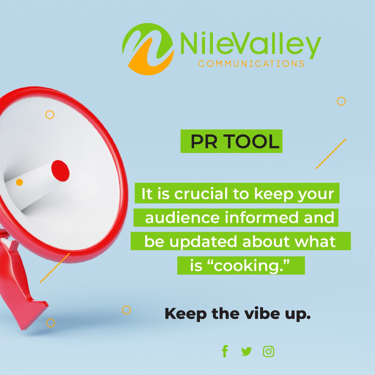 CommunityNile's tweet photo. #PRTool 

📌Keep your audience informed.

#PublicRelations 
#NileValleyCommunications https://t.co/wRpLUsiZar
