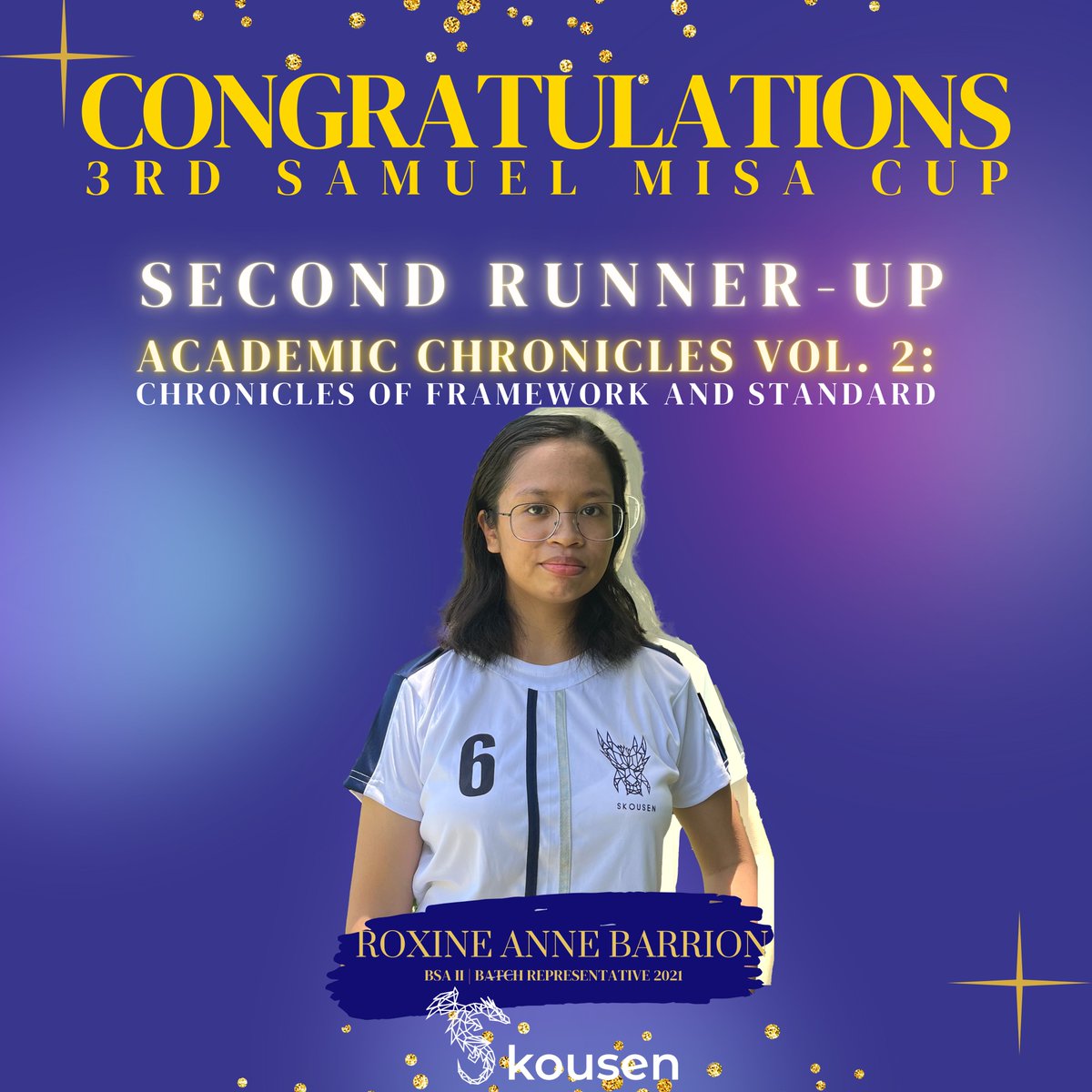 TheSkousen's tweet photo. The Legendary House of Skousen proudly congratulates the Legends who remained triumphant in the recently concluded 3rd Samuel Misa Cup of the NFJPIA.
Skousen is so proud of you all! 🌊🌊🌊
#MostPerfectHouse🌊
#LegendaryHouse💙
#SkousenBestHouse💙
#homeoftheLegends https://t.co/D3JZSE4MM9