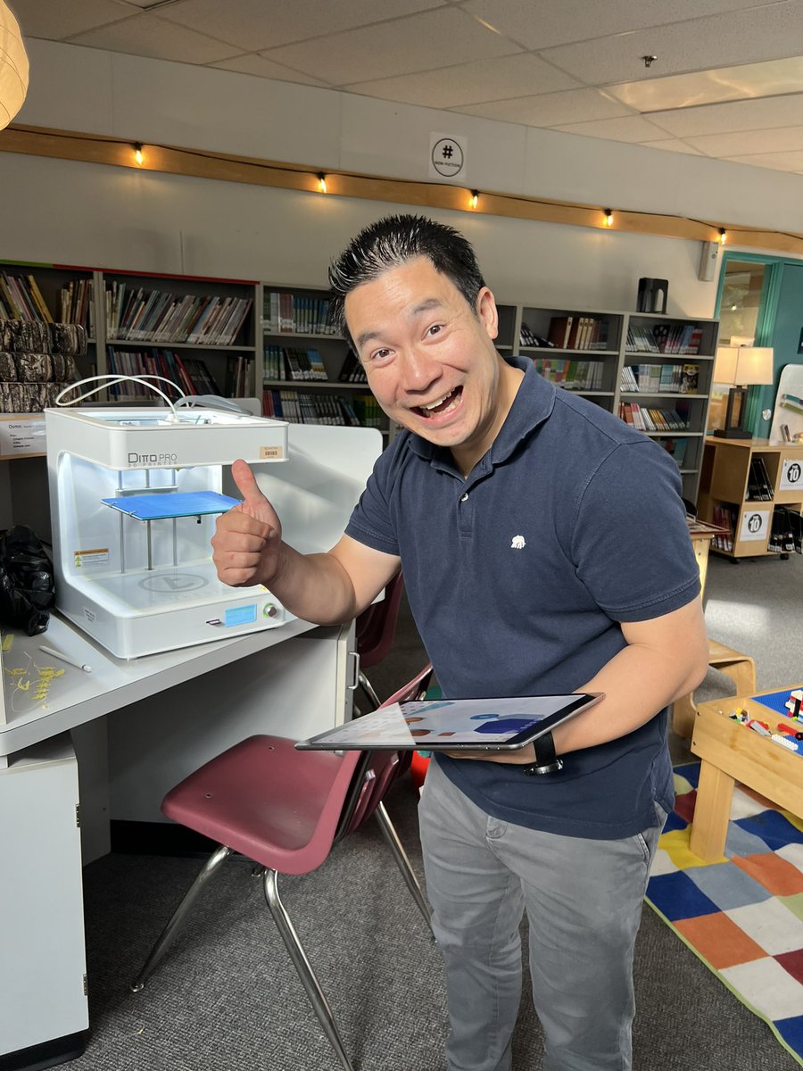 Thanks to <a href="/mr_tang/">Jonathan</a>, our 3D printer is back in action! Our school-wide project, creating objects for our school’s loose parts cart, will focus on 2 skills - grouping + creating holes on <a href="/tinkercad/">Tinkercad</a>. The engagement and excitement throughout the design process was palpable. #rtla38