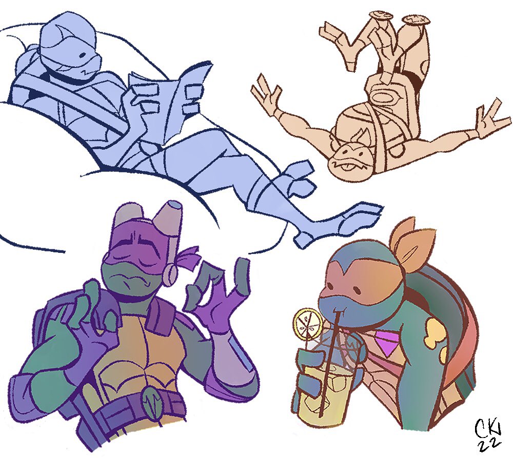 citristik's tweet photo. Drawing screenshots to experiment with is way too much fun. Thank you Rise team for giving us gold 🐢💕
#rottmnt #SaveRiseoftheTMNT #UnpauseRiseoftheTMNT https://t.co/PZsav2ksQX