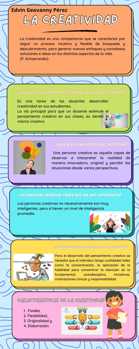 Edgeoper's tweet photo. #SoyDocenteCreativo
#SoyURL
#EstrategiasInnovadoras
La creatividad es inherente al desarrollo de la personalidad de cada persona. https://t.co/WCSbbTDZ7G
