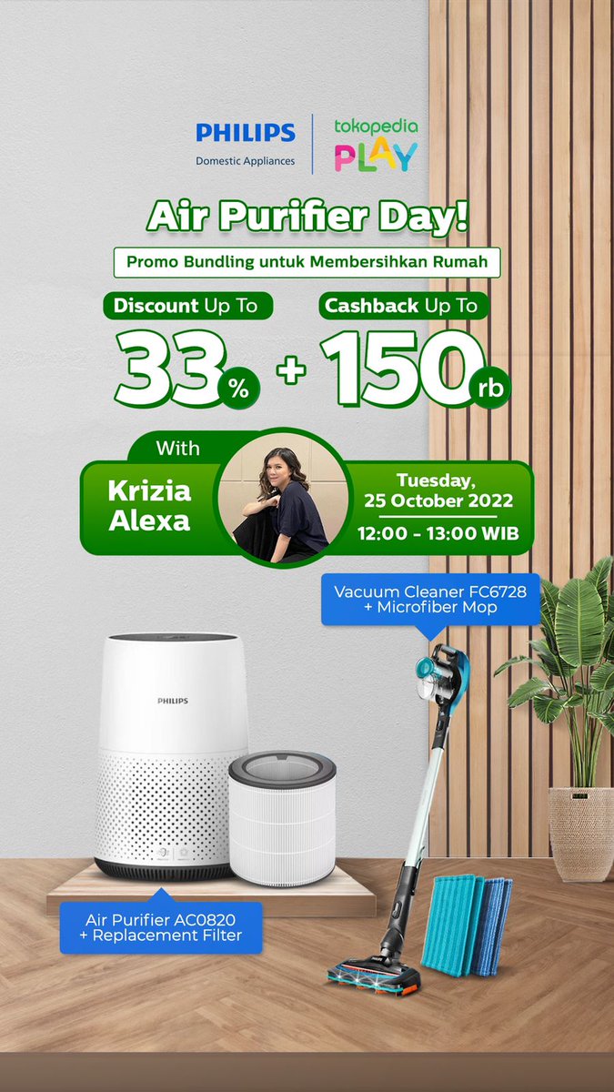 nfzalf's tweet photo. Gak nyangka super excited sama livestream Philips #AirPurifierDay hari ini loh. Gimana enggak? Diskonnya besar-besaran ihh, up to 33% plus ada promo bundling elektronik terpilih lagi. Jangan sampe kelewatan ya momy, ini untuk linknya yaa https://t.co/Cupj76YL6g https://t.co/MYEEAKQPA3
