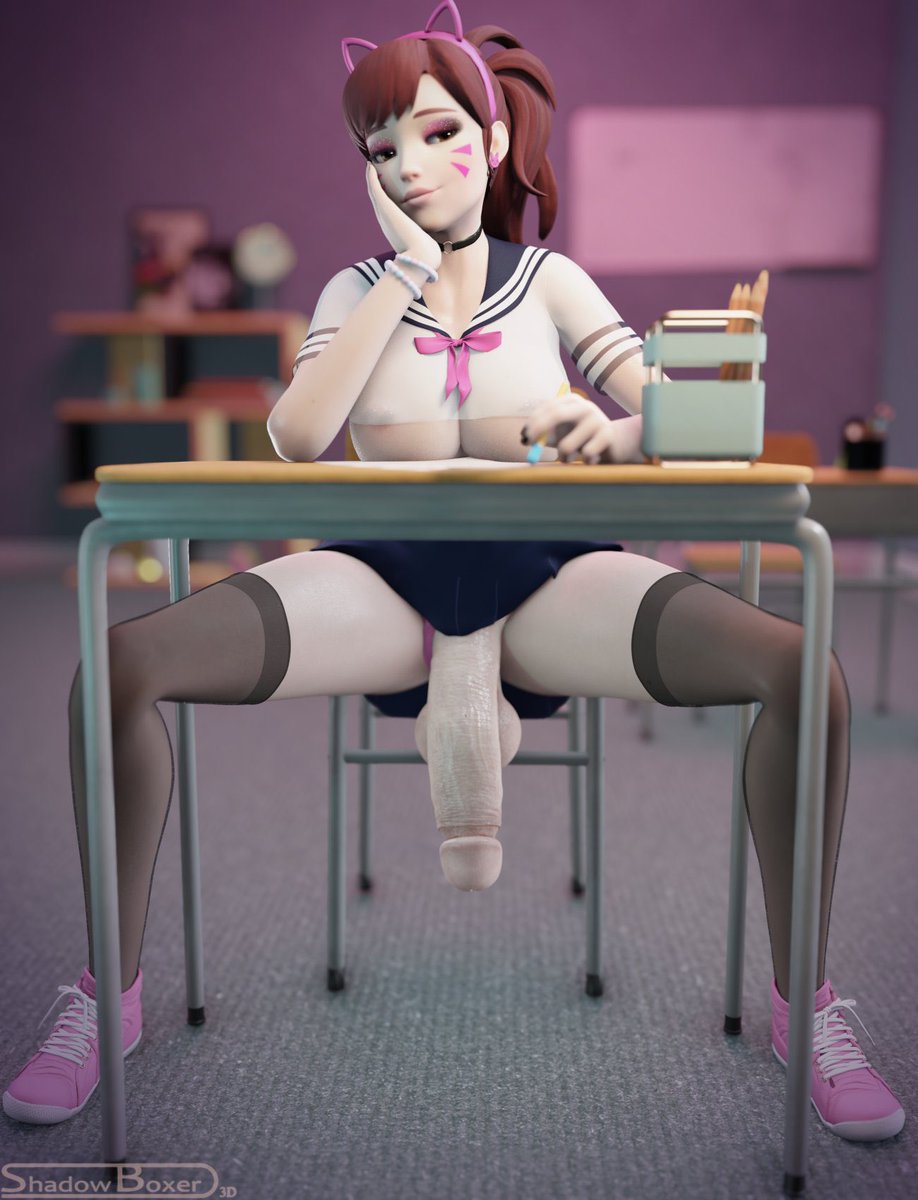 Hana was in her college classes when she spotted y/c and was horny as anything, having not fucked in days. It's clear she wants y/c's holes, now