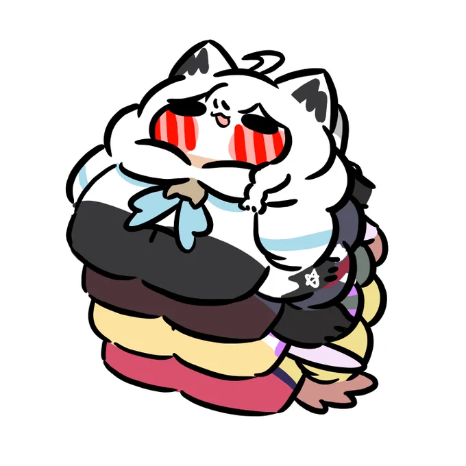 #絵フブキ #みおーん絵 #絵かゆ #できたてころね 