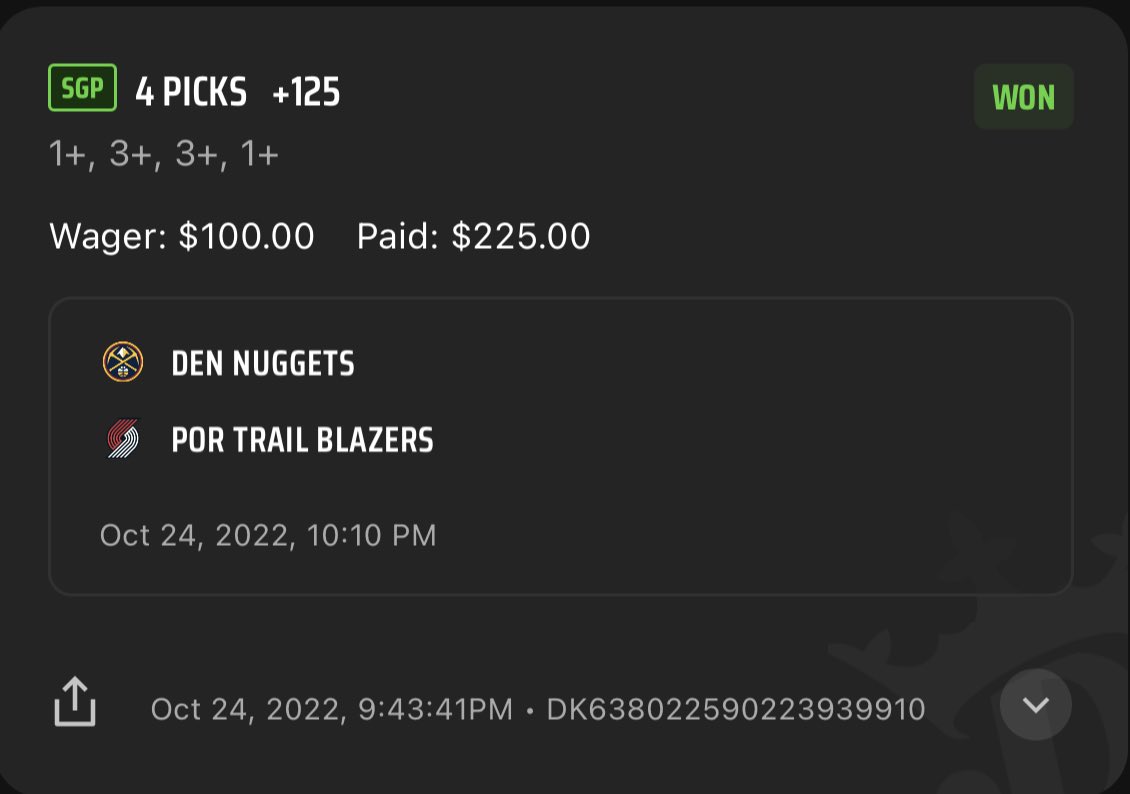 RingBradys's tweet photo. I guess Mixed-Prop and 1Q Parlays are my thing now 🤣 What a run!!! @goldboys @kwoooooooonn @j2110_ @portman7387 @The_PropFather https://t.co/lX5YyP4h6f