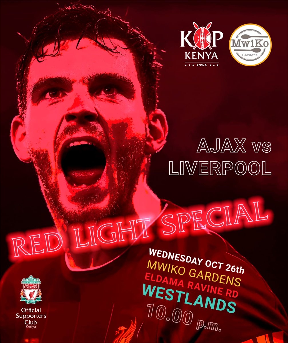 KopKenya's tweet photo. We need to get this done to keep our CL ambitions on track...
The Red Men need our support. Let's back them to the hilt!
#OurIdentityIsIntensity https://t.co/AxZZX0A1aO