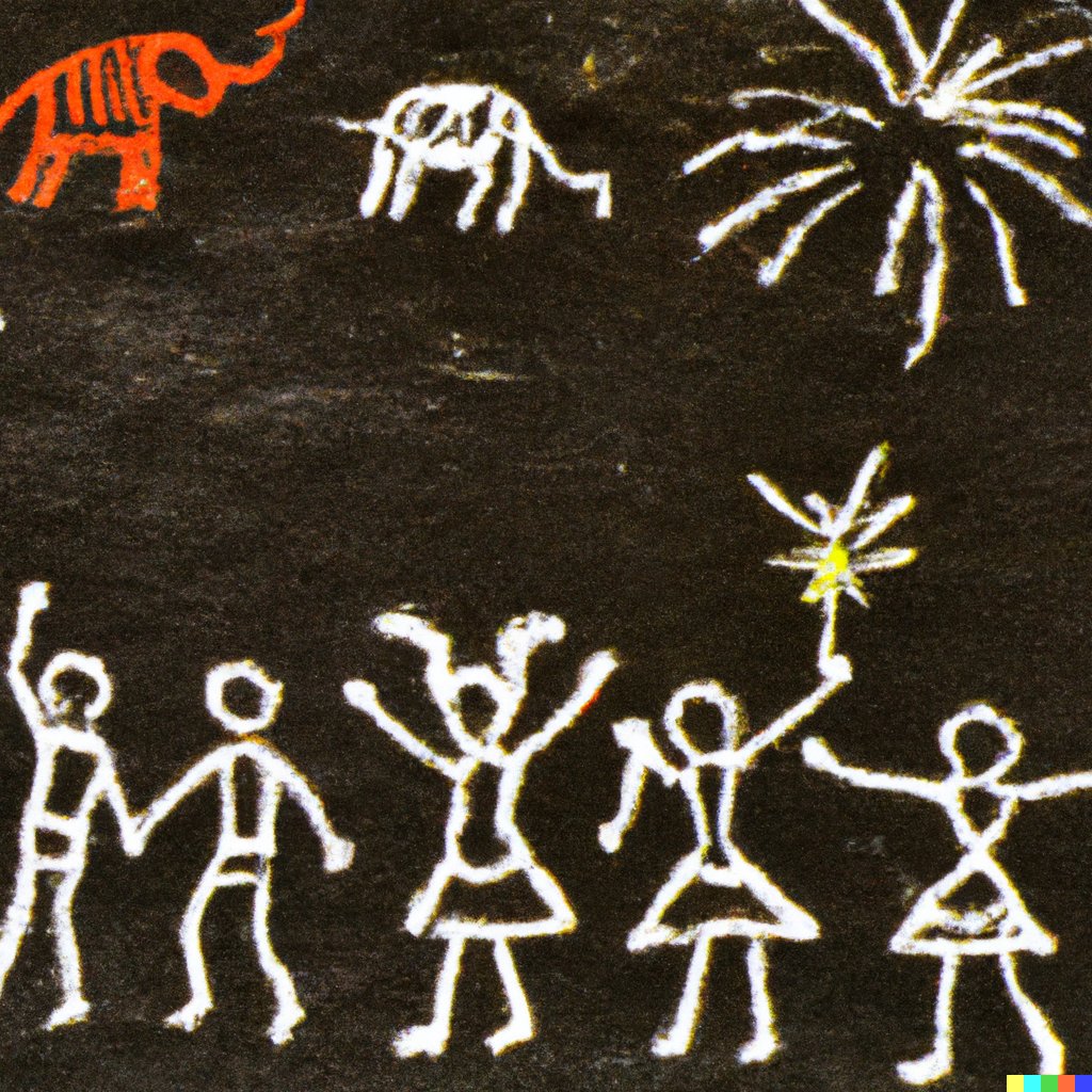 Abhas9's tweet photo. Diwali art generated by DALL·E 2 https://t.co/ccivHc7aZo